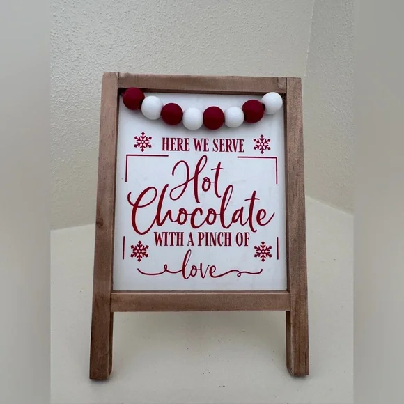 Hot Chocolate Home Decor Sign