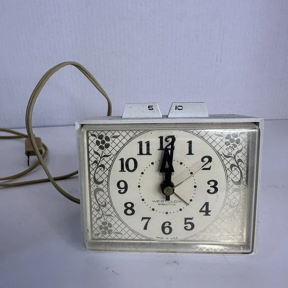 WESTCLOX Dunmar Drowse Dialite S16-C  Electric Alarm Clock Tested‎ Working