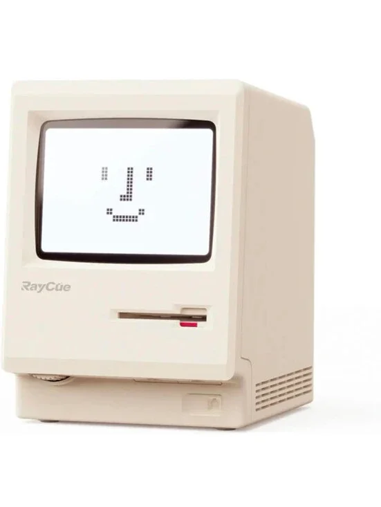 RayCue Maclock WB-8 Retro Pixel Alarm Clock