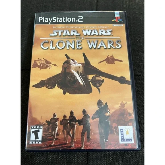 Star Wars: The Clone Wars‎ (Sony PlayStation 2, PS2) W/ Manual
