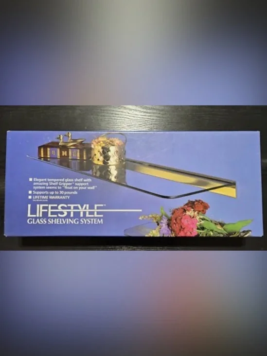 Dorfile Lifestyle Glass Shelving System 24Inch Tempered Glass