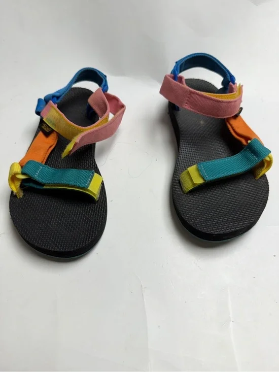 Teva women Multicolor Strap Sandals - Pink, Teal, Yellow, Orange size w7