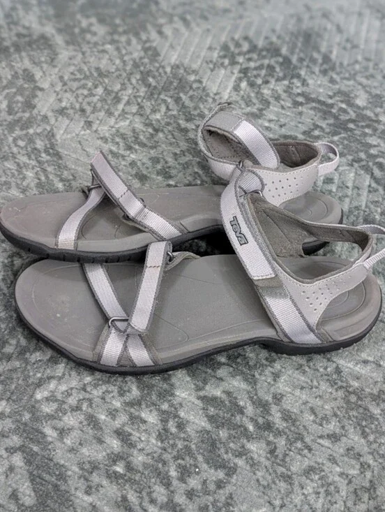Teva Verra Sandal Women’s US 7 Outdoor Athletic Water Hiking Trail Shoe Gray