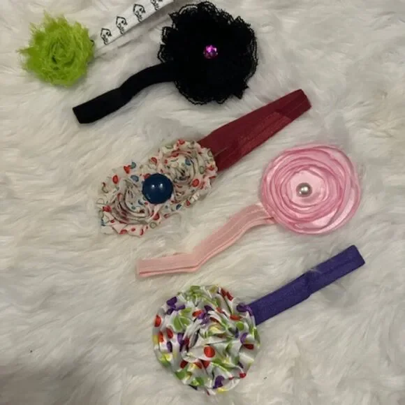 Bundle (5) of Variety Styles of FOE Headbands  HB8293  Handmade NWT Boutique