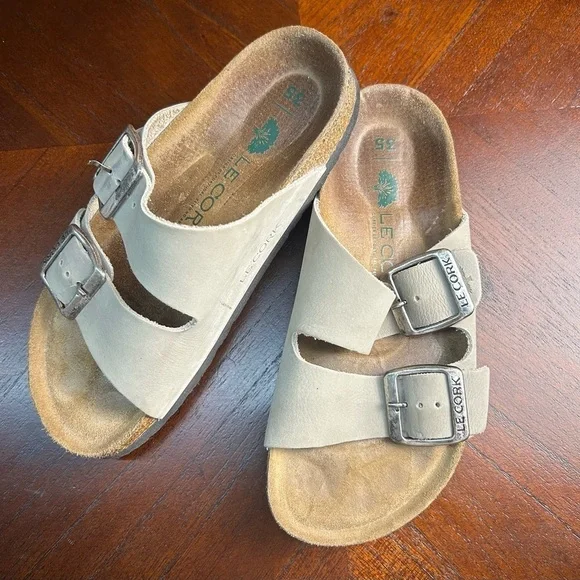 LE CORK Women's Sandals - Tan SIZE 5