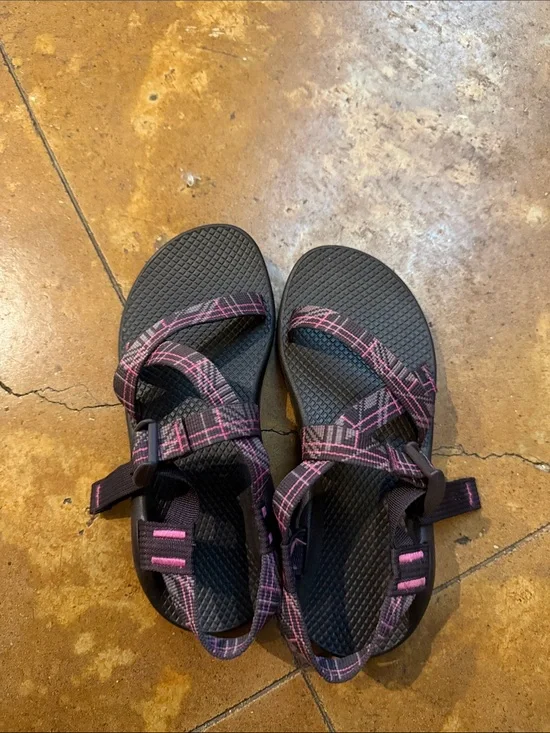 Chaco Women's Black and Pink Sport Sandals