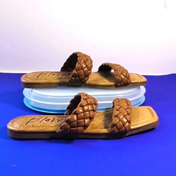 Blowfish Braided Carmel Zelie Sandal  SZ 7.5 NE