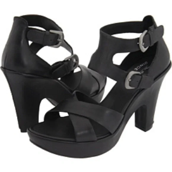 Kork-Ease Teresa Leather Platform Wedged Heeled Sandals