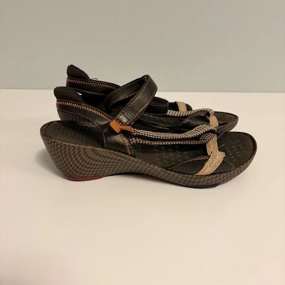 Camper Women Black Leather Ankle Strap Sandal Size 39