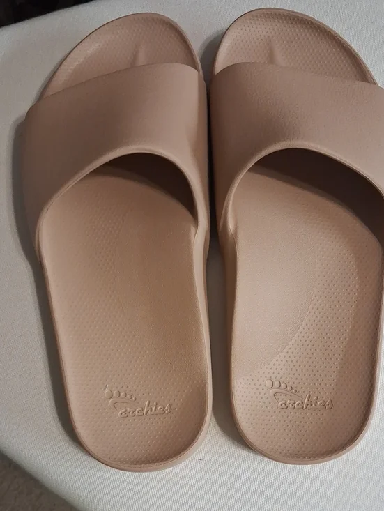 CROCS Women's Beige Slide Sandals