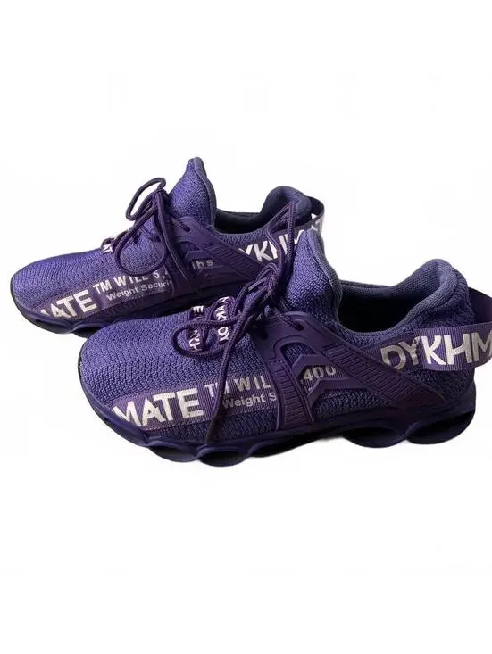DYKHMATE DM028007 Womens 8.5 NWOT Purple Knit Running Walking Sneakers