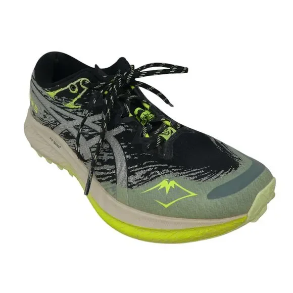 Asics Fuju‎ Lite 5 Black Green Trail Running Trainers Sneakers
