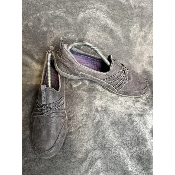 Skechers Skech-Air Shoes Womens Size 10 Gray Slip On Walking‎ Comfort SN23113