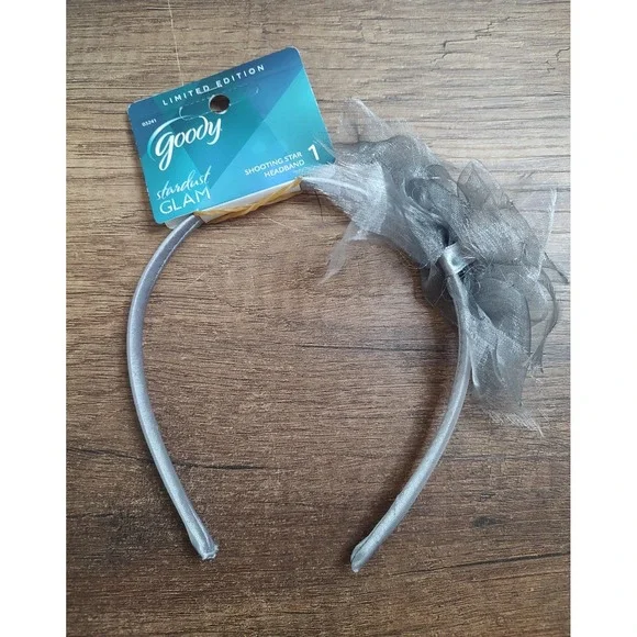NOS Goody Shooting Star Headband Stardust Glam Gray Silver Limited Edition Z28