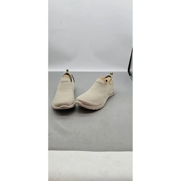 Skechers Arch Fit Stretch Fit Womens 9 Taupe Slip On Sneakers 104680 TPE