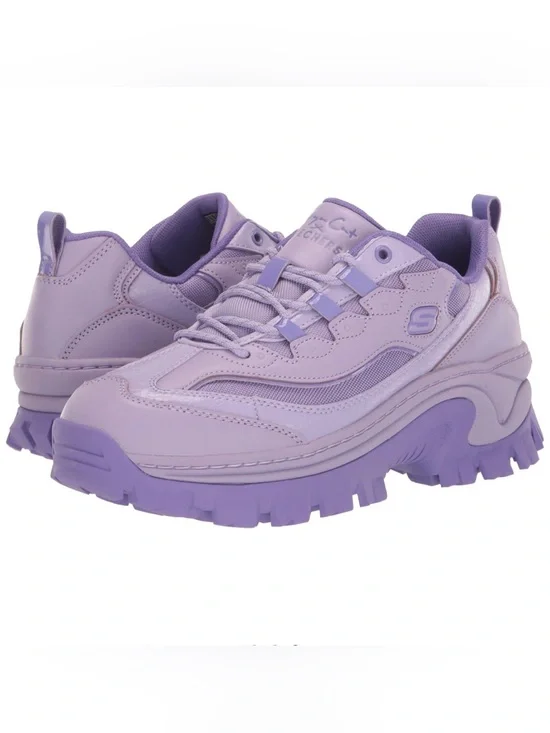 Skechers Women's Lavender Platform Trail Sneakers