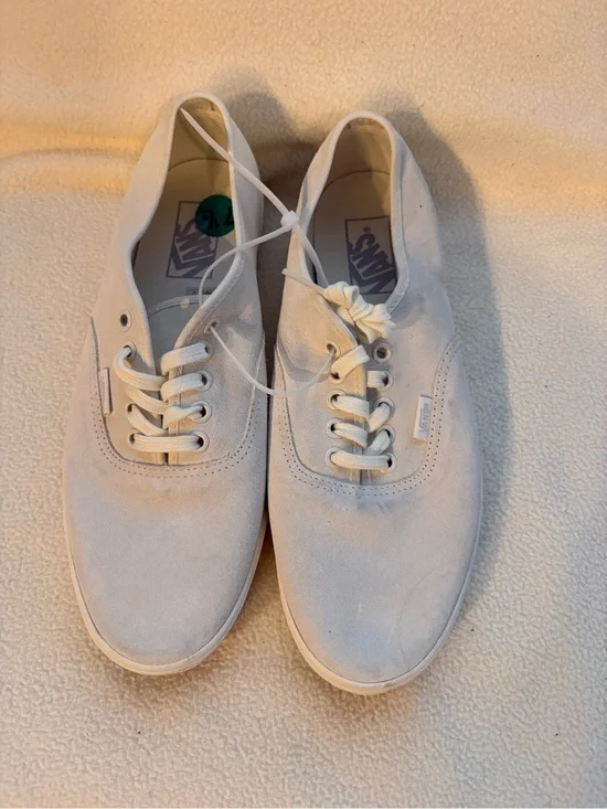 Vans Classic Low-Top Canvas Sneakers in Off-White
