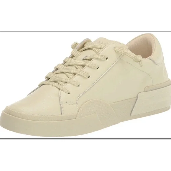Women's Dolce Vita Zina 360 6.5 Casual Cream Colored Sneakers New‎