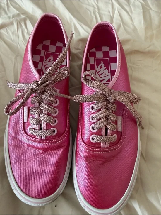 Vans Limited Edition Barbie  Pink Canvas Low-Top Sneakers