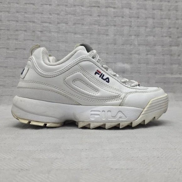FILA Disruptor II White Women's Size 7 Chunky Platform Sneaker 5FM00002-125