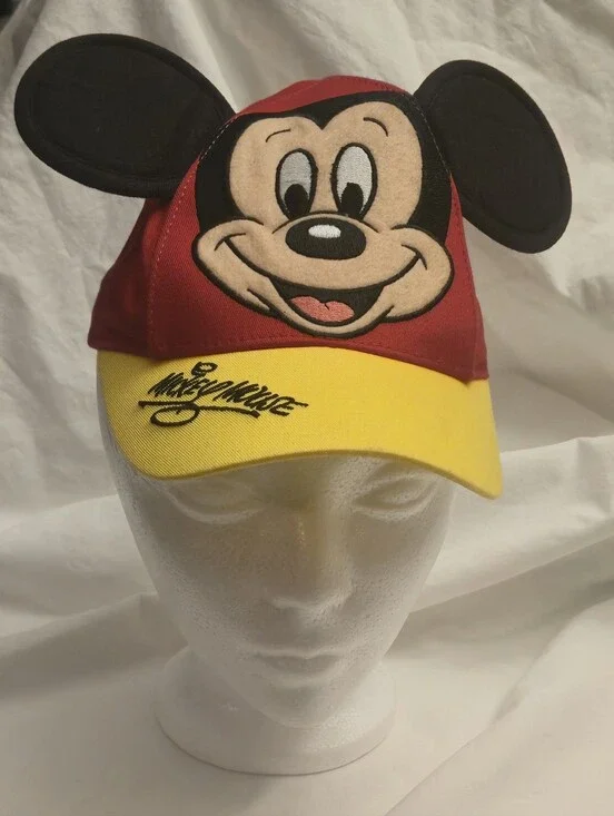 Mickey Disney Parks Red and Black Toddler Cap