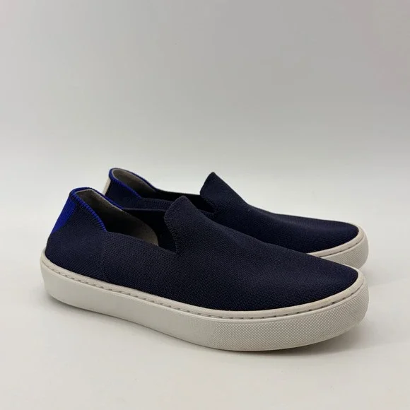 Rothy's Sneaker Women 5 Navy Night Slip On Knit Washable Sustainable Casual Shoe