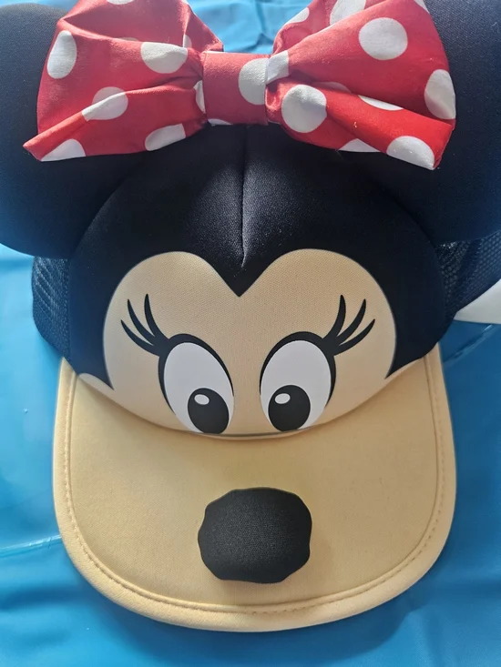 Disney Parks Minnie Mouse Face 3D Baseball Cap