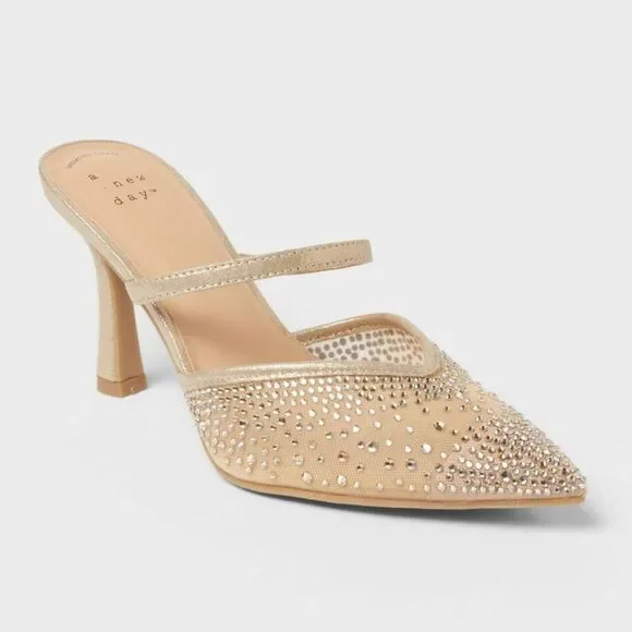 Women’s Sonia Heels with Memory Foam Insole – A New Day Beige 7
