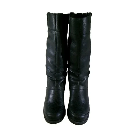 The‎ North Face Womens 8.5 Winter Boots Black Primaloft Insulated Tall Leather