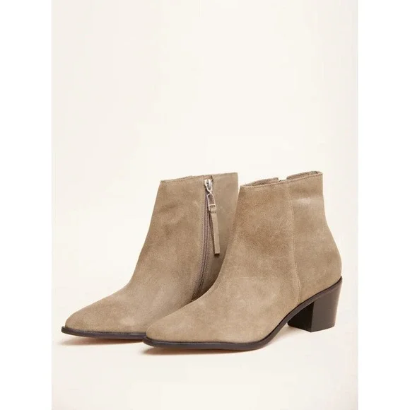 ABLE Dorset Boots Suede Leather in Mushroom Womne's Size 9.5 Waterproof‎ NEW