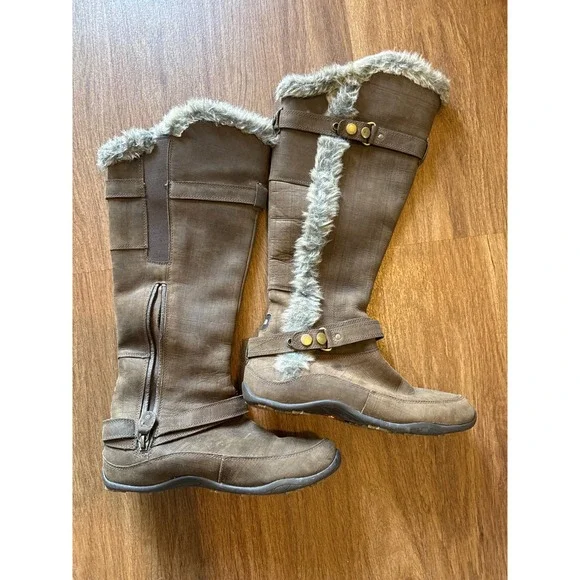 The North Face Brown Primaloft 200g Insulated Faux Fur Tall Boots‎ Womens 6