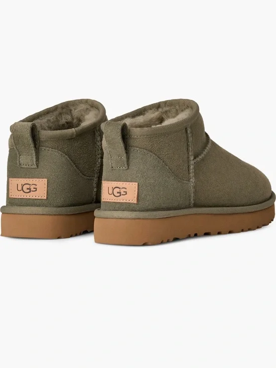 UGG Olive Mini Boot with Shearling Lining