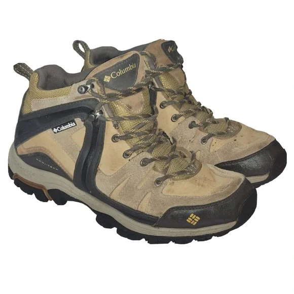 Columbia‎ Women's Shastalavista Mid Omni-Tech Brown Leather Hiking Boots Sz 8