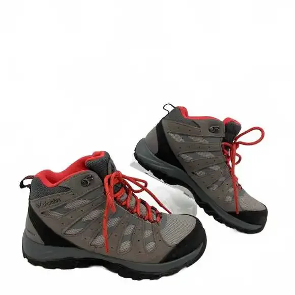 Columbia Gray/Coral Winter Boots | Women’s US 8, Textile Nylon