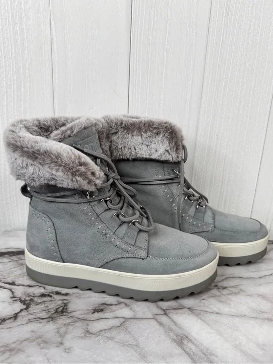 Cougar Shoes Women's Vanetta Suede Waterproof Winter Boots - gray
