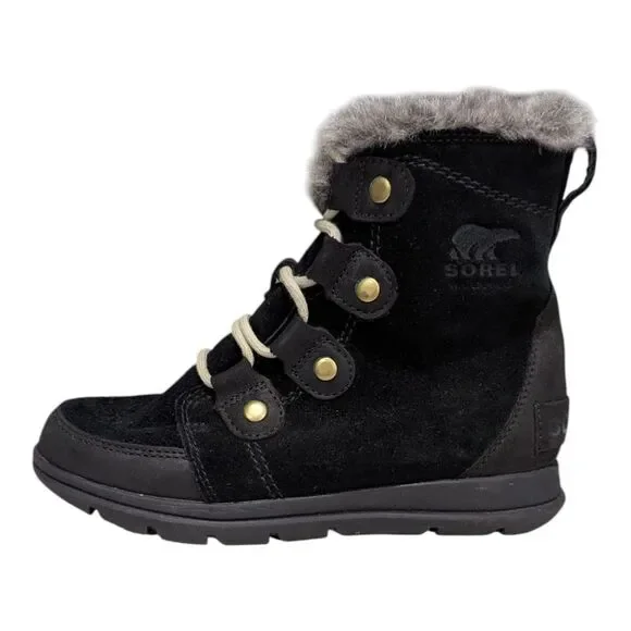 Sorel Explorer Joan Suede Boots Waterproof Snow Winter Cozy Women's Size 5 36