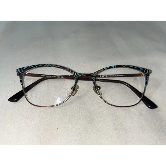 DUTZ DZ801 35 MATT Copper Blue EYEGLASSES FRAME Hypo-Allergenic 50-16-135mm