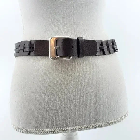 CK Calvin Klein Jeans Chain Link Brown Maroon Size Small