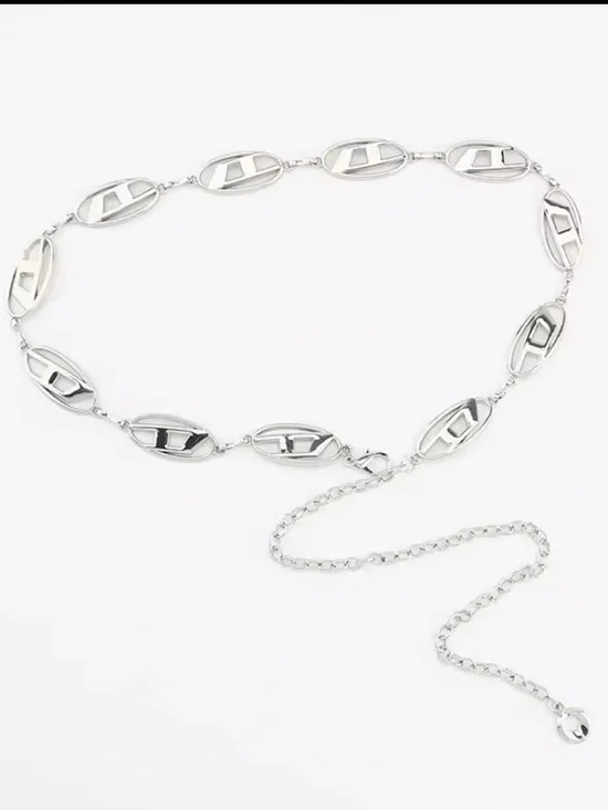 Diesel Logo D Chain Belt