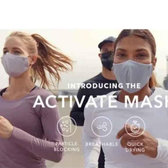 Athleta Women's Activate Face Mask 2 Pack Multi One Size