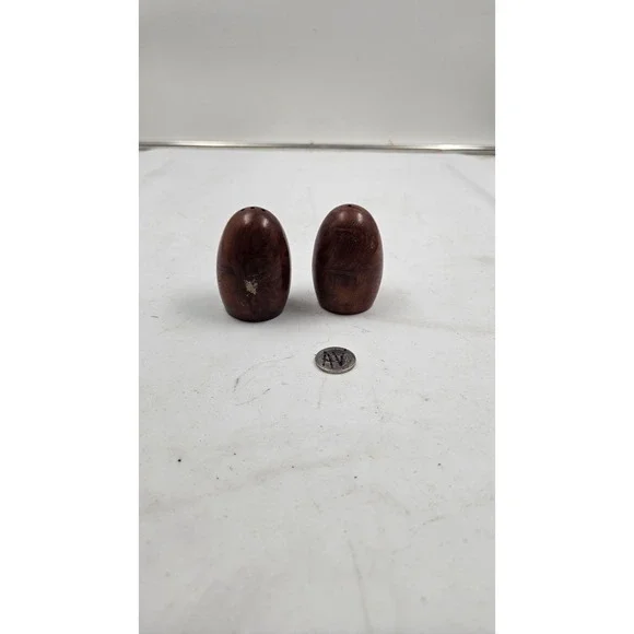 Vintage California Redwood Salt & Pepper Shakers 2