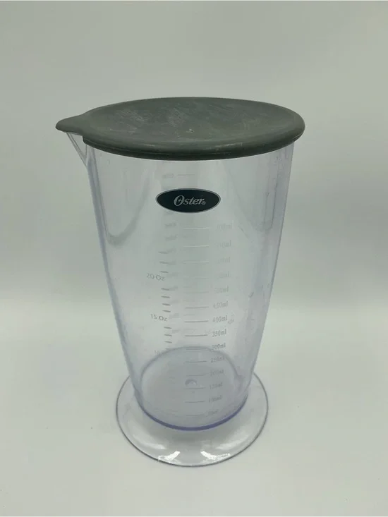 Oster 3 Cups 700ml Blender Measuring Cup Pour Spout Rubber Lid Replacement Clear
