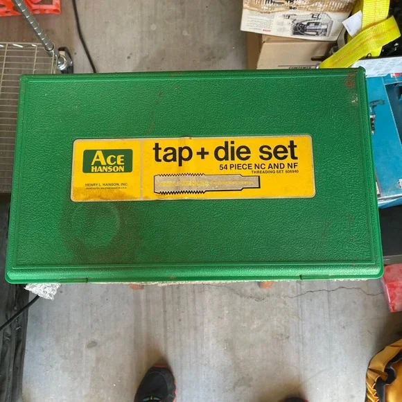 Vintage Ace Hanson 54 Piece NC and NF Tap and Die Threading Set 606940