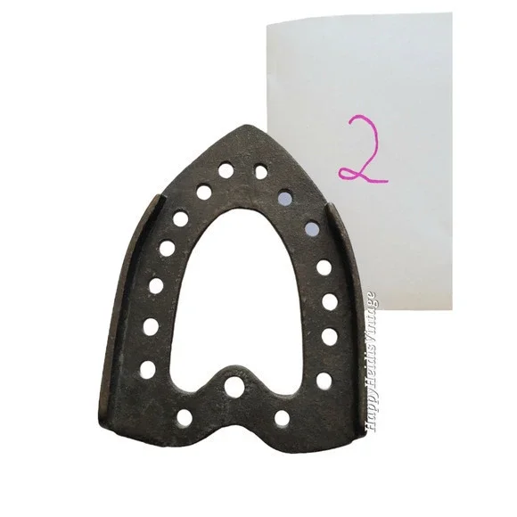 Antique Raised Ironing Iron‎ Trivet Open Center Pierced Pattern Wall Decor
