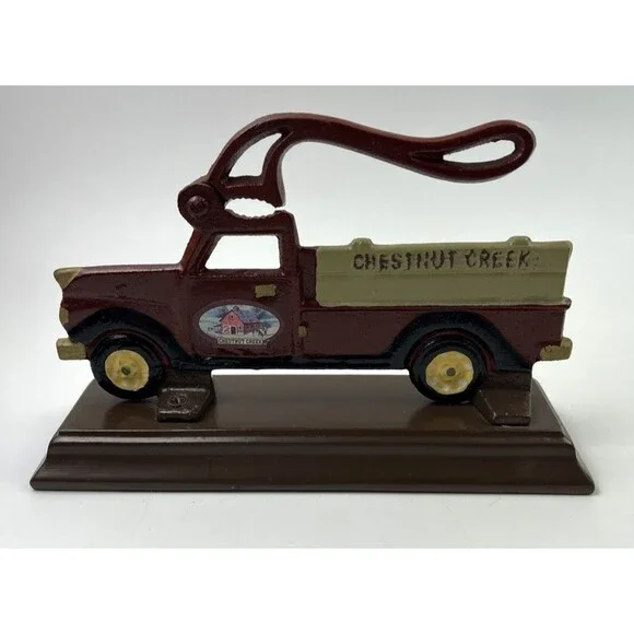Nut Cracker Truck Cast Iron Collectible Chestnut Creek Houston Harvest Metal