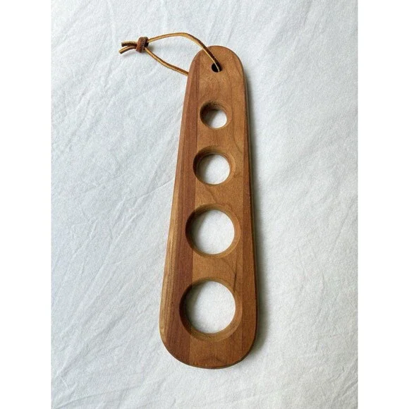 Vintage Handmade Wood Spaghetti Noodle Measuring Tool Boho Rustic Kitchen Decor