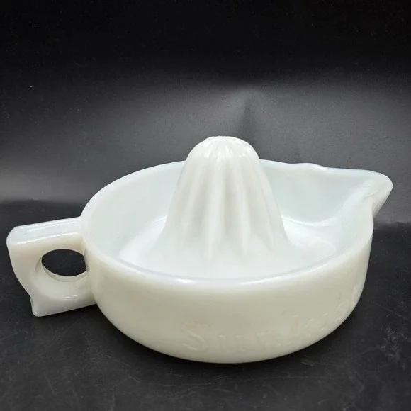 Vintage 1950's White Milk Glass 