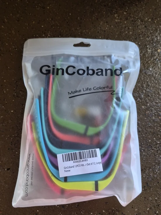 Colorful Silicone FitBit Bands - Multicolor (12 Pack)