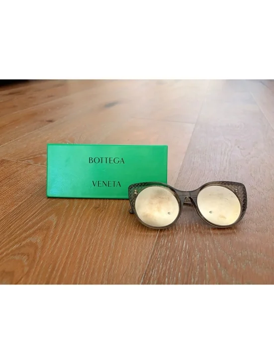 Bottega Veneta Brown Sunglasses Woven Frame Vintage Luxury