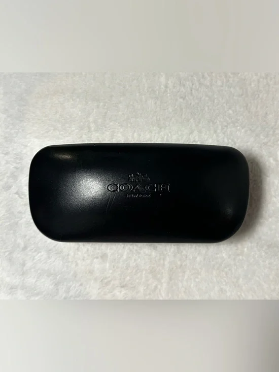 COACH Black Leather Sunglasses Hard Case